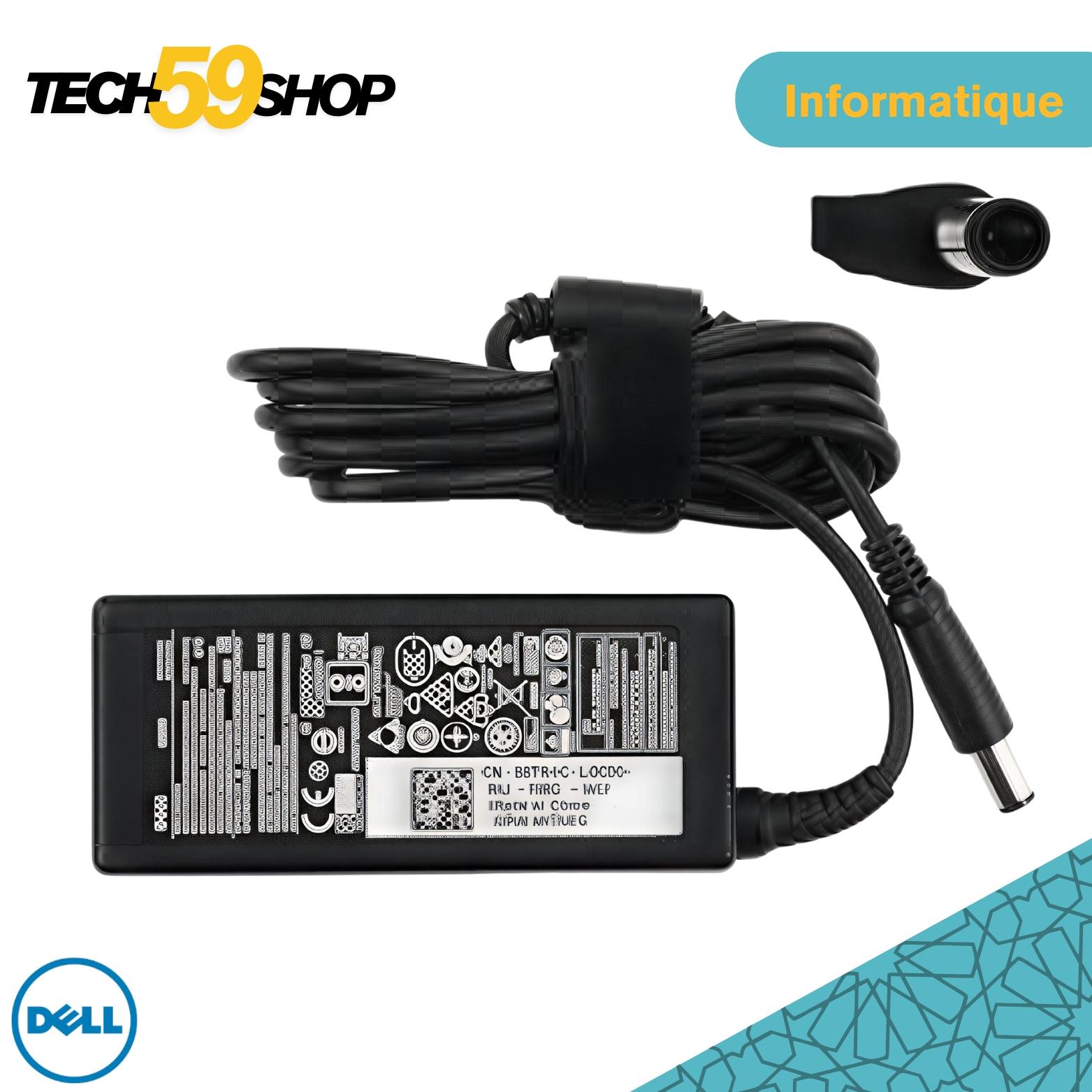chargeur-dell-65w-adaptateur-19-5v-3-34a-fiche-fine-4-5x3-0mm