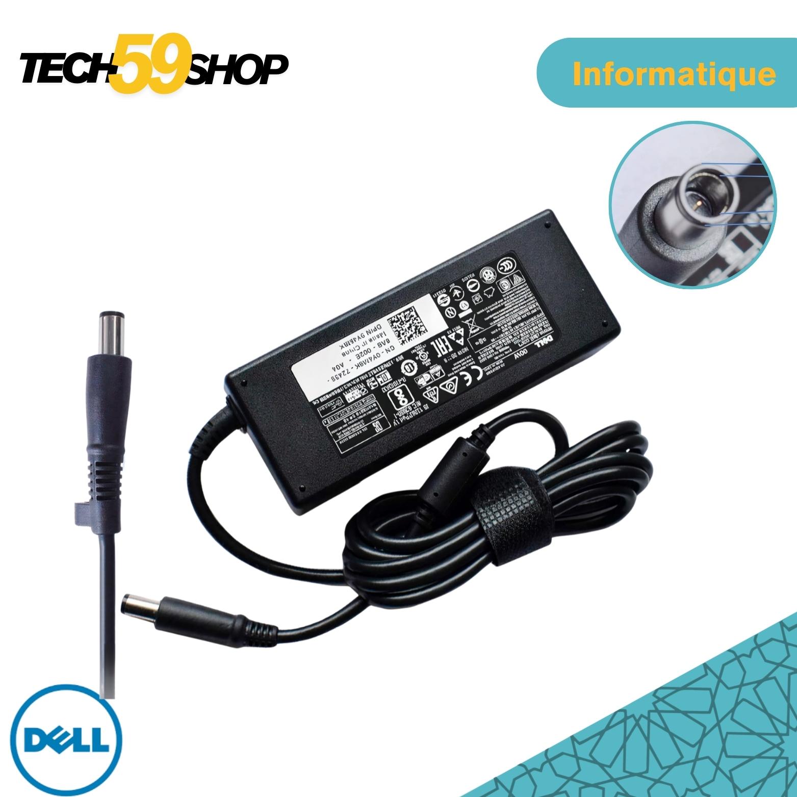 chargeur-dell-90w-adaptateur-19-5v-4-62a-fiche-7-4x5-0mm