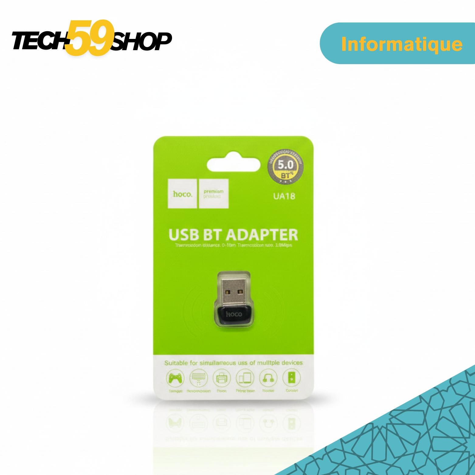 adaptateur-hoco-ua18-usb-bluetooth-5-0