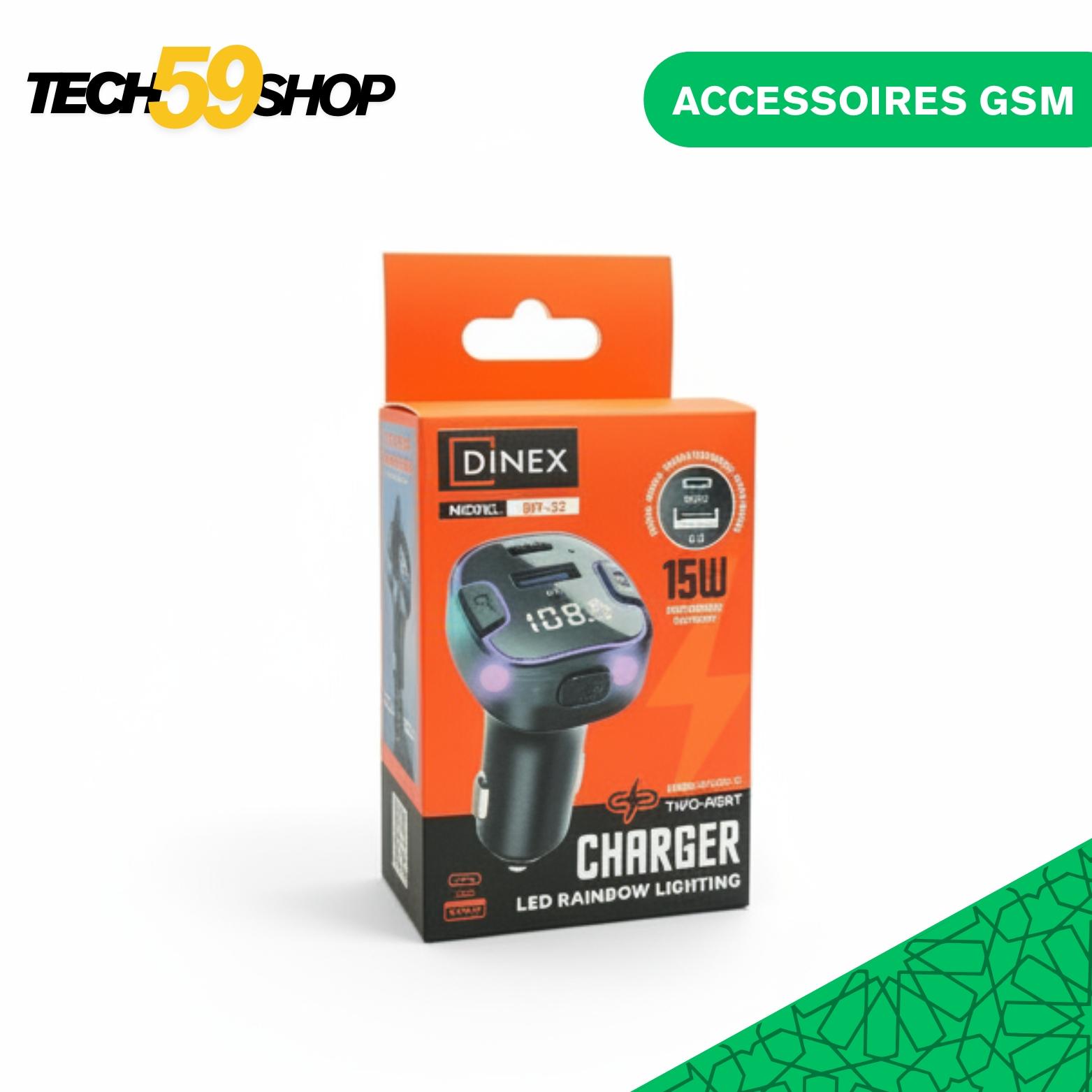 dinex-byt-s2-chargeur-voiture-15w-transmetteur-fm-bluetooth