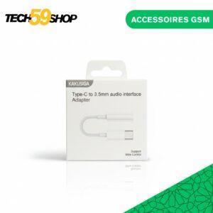 KAKUSIGA Adaptateur USB-C vers Jack 3.5mm | Haute-Fidélité