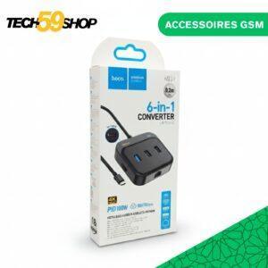 Hoco HB37 Hub USB-C 6-en-1