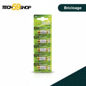 Piles G.PIN 23A Alcaline Haute Tension 12V (x5)