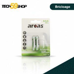 Piles Rechargeables Arcas AAA | 1000 Cycles
