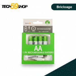 Piles Rechargeables Deleex AA 1.5V (x4)