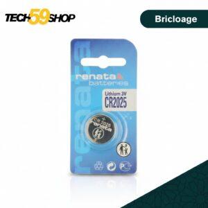 Pile Bouton Lithium Renata CR2025 3V