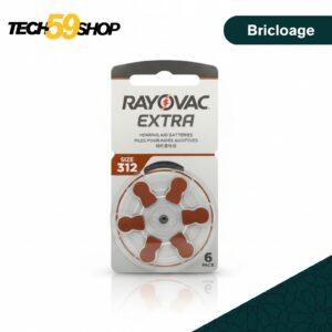 Rayovac Extra Piles Auditives 312 (x6)