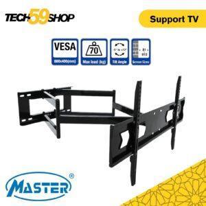 Support Mural TV Articulé Master – Pour Écrans 32" à 85" – Charge Max 70kg – VESA 800x400mm