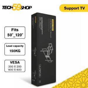 Support Mural TV Full Motion P900 – Pour Écrans Géants 50" à 120" – Charge Max 150kg – VESA 900x600